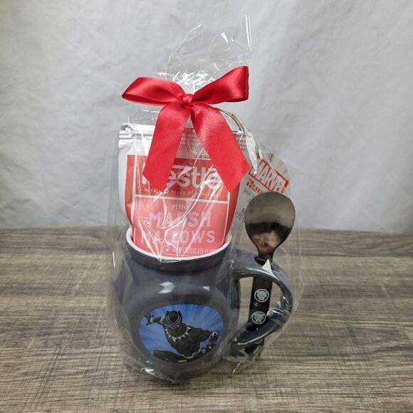 Marvel Black‎ Panther Mug, Cocoa Mix and Spoon Set - Picture 1 of 11